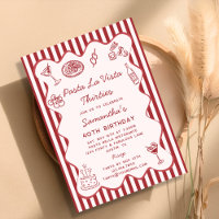 Funny Pasta La Vista Italian Dinner 40th Birthday