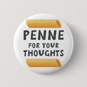 Funny Pasta Pun 6 Cm Round Badge