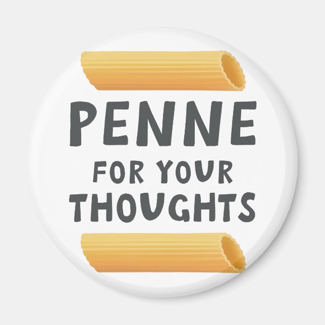 Funny Pasta Pun Magnet (Front)