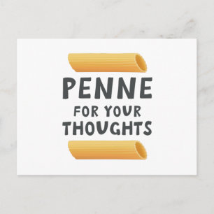 Funny Pasta Pun Postcard