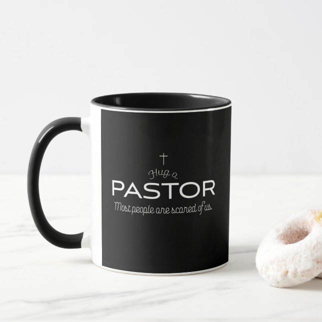 Funny Pastor Appreciation Mug (With Donut)
