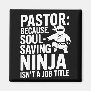 Funny Pastor Humor Christian Faith Leadership Joke Magnet
