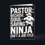 Funny Pastor Humour Christian Faith Leadership Jok Card<br><div class="desc">Funny Pastor Humour Christian Faith Leadership Joke</div>