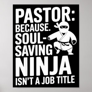 Funny Pastor Humour Christian Faith Leadership Jok Poster