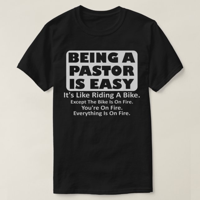 Funny Pastor Jesus, Pastor Appreciation Christian  T-Shirt (Design Front)