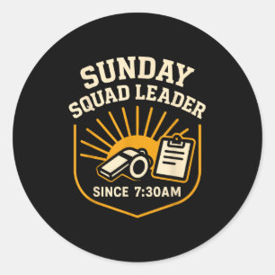 Funny Pastor Youth Ministry Church Leader Humor Se Classic Round Sticker