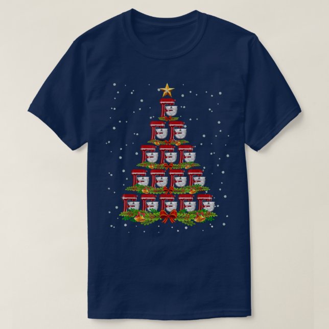 Funny Pastry Baker Christmas Tree Cookie Squad Bak T-Shirt (Design Front)