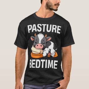 Funny Pasture Bedtime Cute Cow Pajamas Pj Sleep  T-Shirt