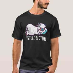 Funny Pasture Bedtime Cute Cow Sleeping Pyjamas PJ T-Shirt