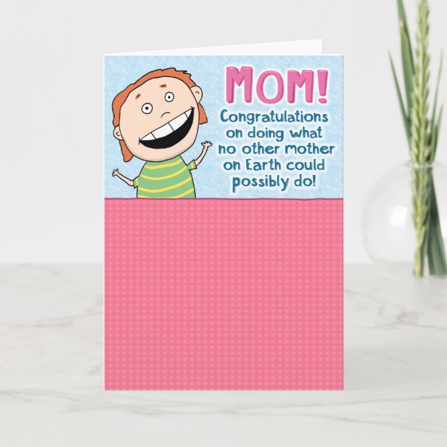 Funny Patient Mum Mother's Day Card (Front)