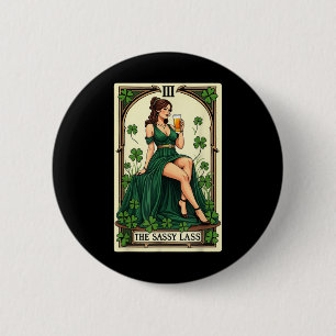 Funny Patricks Day The Sy L Tarot Card Uni 6 Cm Round Badge