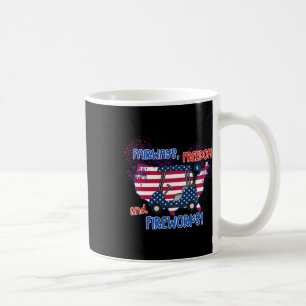 Funny Patriotic America Flag Golf 4th Of July Coffee Mug