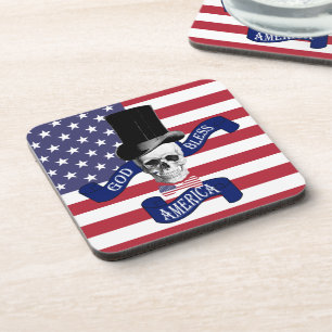Funny patriotic American Coaster