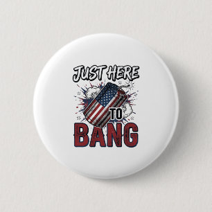 Funny Patriotic Firecracker Vintage 4th of July Sh 6 Cm Round Badge