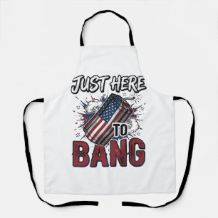 Funny Patriotic Firecracker Vintage 4th of July Sh Apron