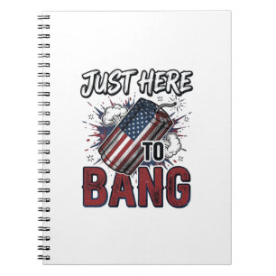 Funny Patriotic Firecracker Vintage 4th of July Sh Notebook