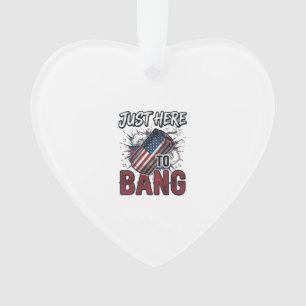 Funny Patriotic Firecracker Vintage 4th of July Sh Ornament