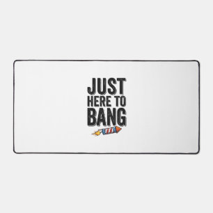 Funny Patriotic Firework Bang Vintage Shirt Design Desk Mat