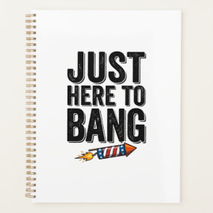 Funny Patriotic Firework Bang Vintage Shirt Design Planner