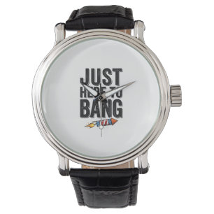 Funny Patriotic Firework Bang Vintage Shirt Design Watch