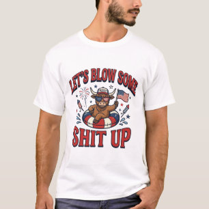 Funny Patriotic Highland Cow Fireworks Shirt (2)_1