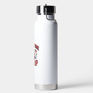 Funny Patriotic Highland Cow Fireworks Shirt (2)_1 Water Bottle