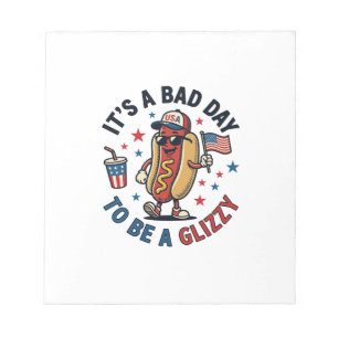 Funny Patriotic Hot Dog Vintage Engraving Shirt De Notepad