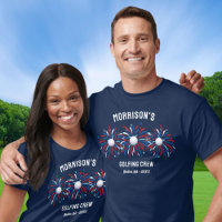 Funny Patriotic July 4th Fireworks Golfer Golfing