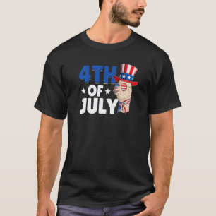 Funny Patriotic Llama Patriotic Day 4th Of July Ll T-Shirt