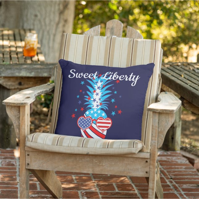 Funny Patriotic Pineapple Cushion (Chair)