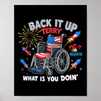 Funny Patriotic Wheelchair Fireworks 4th Of July H