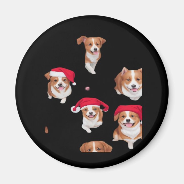 funny patterns christmas yule yuletide Classic T-S Magnet (Front)