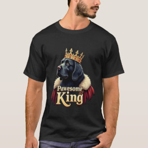 Funny Pawesome Newfoundland King Dog Newfie Art T-Shirt