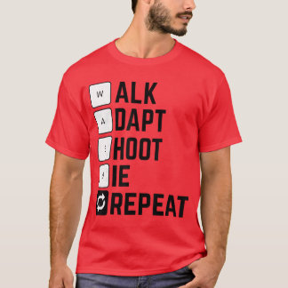 Funny PC Gamer Computer Nerd WASD Gaming girl T-Shirt