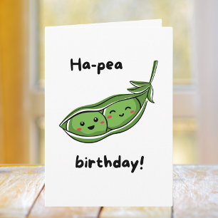 Funny Pea Birthday Card