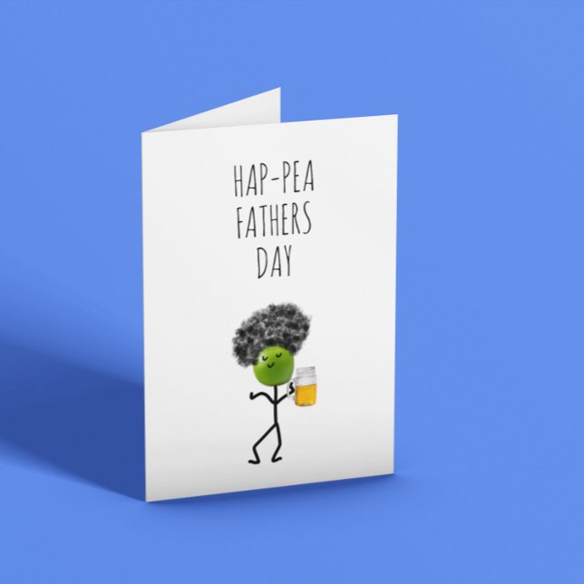 Funny Pea Fathers Day Card (Creator Uploaded)