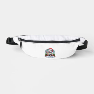 Funny Peace Hand Pitbull Christmas Lights Womens M Bum Bags
