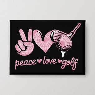 Funny Peace Love Golf Player Sport Lovers 