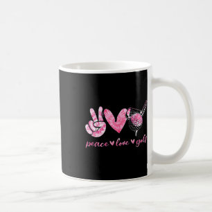 Funny Peace Love Golf Player Sport Lovers Coffee Mug