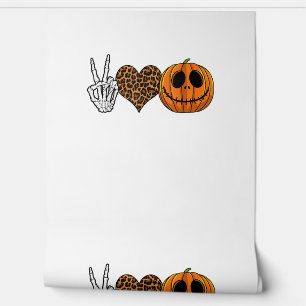 Funny Peace Love Halloween T-Shirt Wallpaper