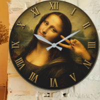 Funny Peace Mona Lisa Victory Sign Renaissance Art