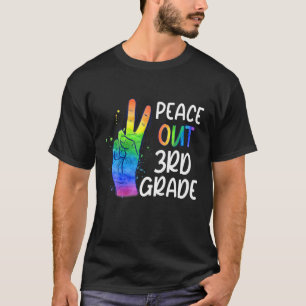 Funny Peace Out 3Rd Grade First Last Day Of School T-Shirt