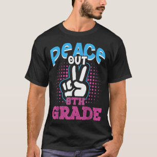 Funny Peace Out 8th Grade First Last Day of Schoo T-Shirt