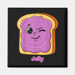 Funny Peanut Butter-jelly Friends Cute Food Matchi Magnet