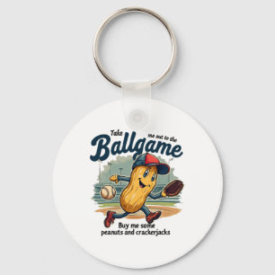Funny Peanuts Take Me Out To The Byll Game Bysebyl Key Ring