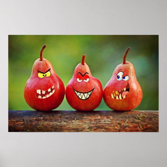Funny Pear Poster (Front)