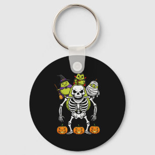 Funny Pear Skeleton Mummy Witch Halloween Kids Men Key Ring