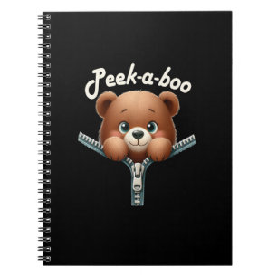 Funny - Peekabo - Bear Notebook