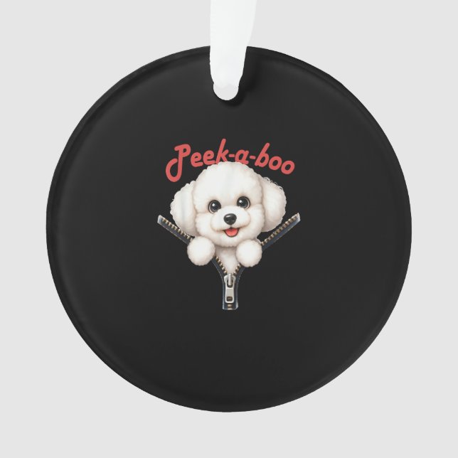 Funny - Peekaboo Halloween Ornament (Front)