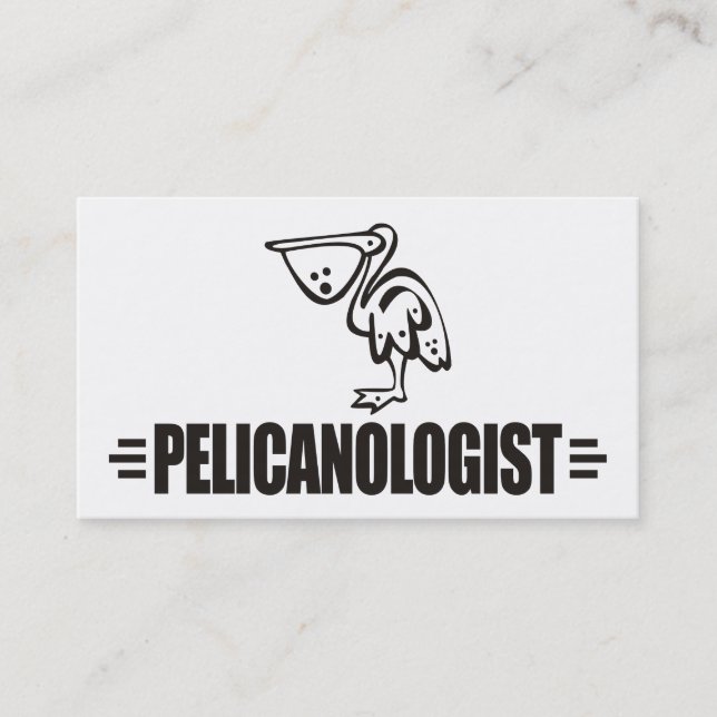 Funny Pelican Business Card (Front)